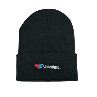 Black 12" Cuffed Knit Cap